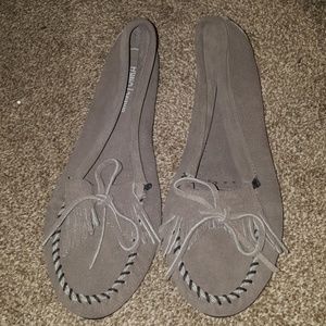 Gray Minnetonka Loafers